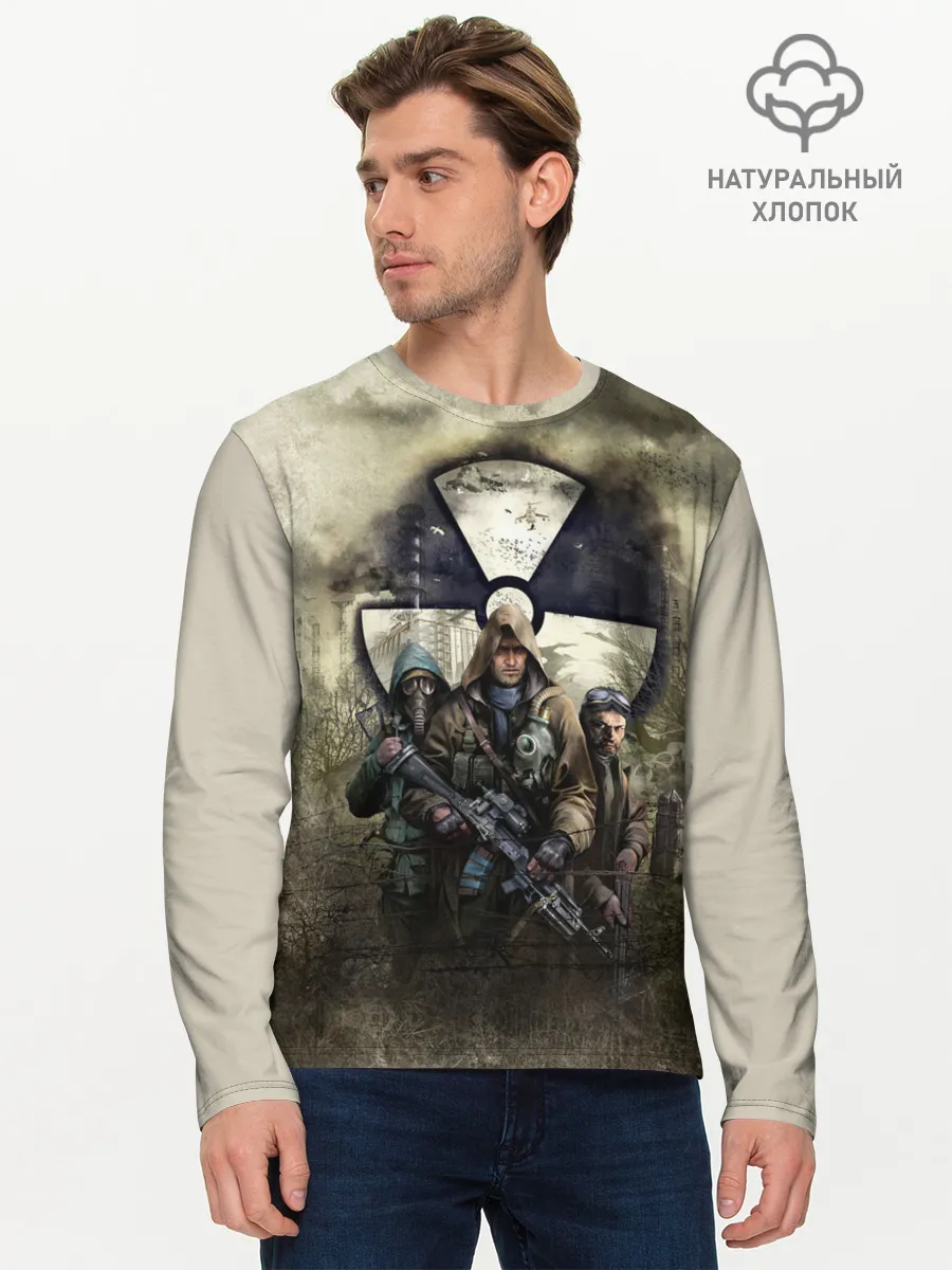 Мужской лонгслив базовый / ЧИСТОЕ НЕБО