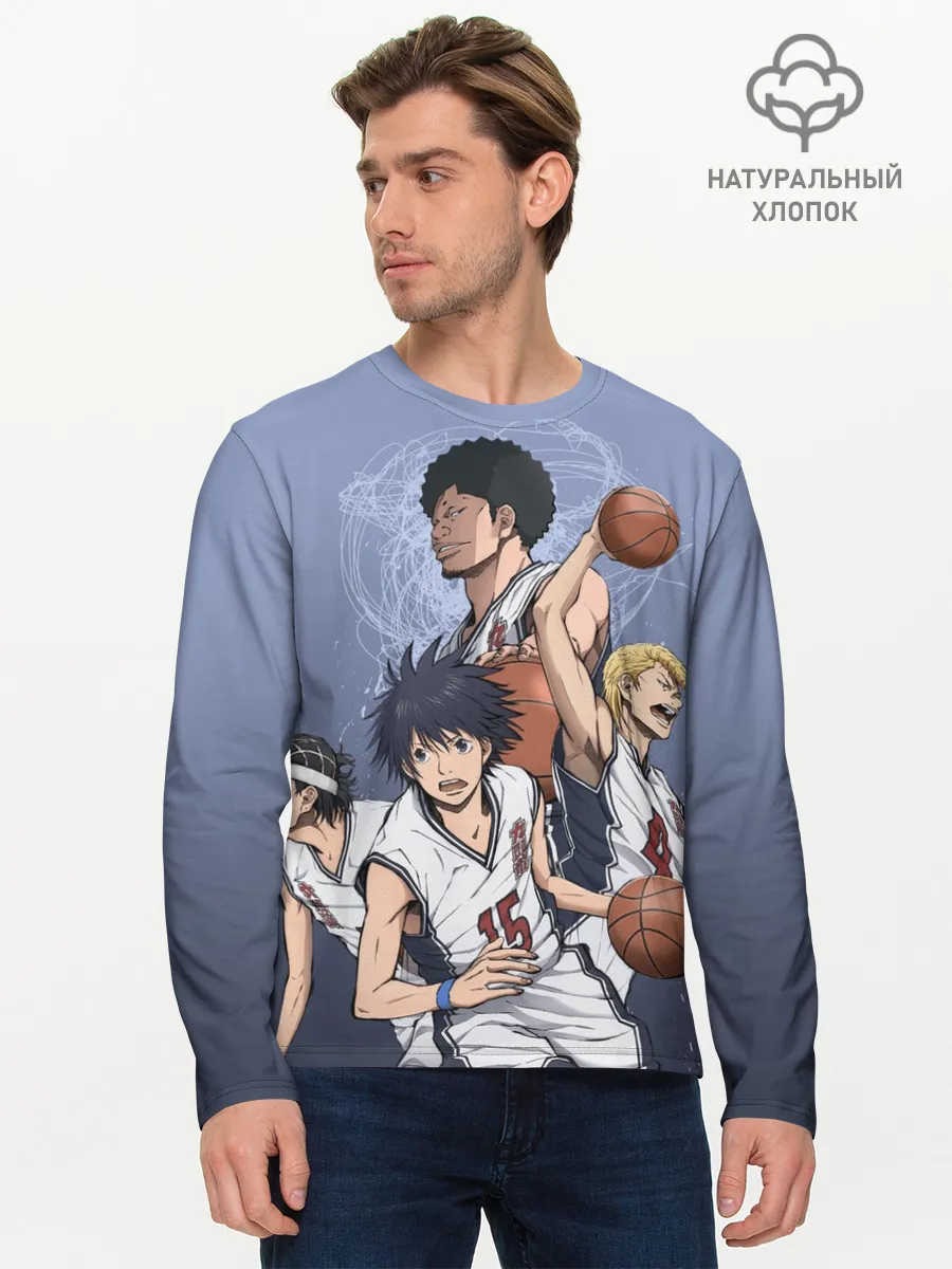 Мужской лонгслив базовый / команда мечты