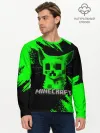 Мужской лонгслив базовый / MINECRAFT CREEPER CAT