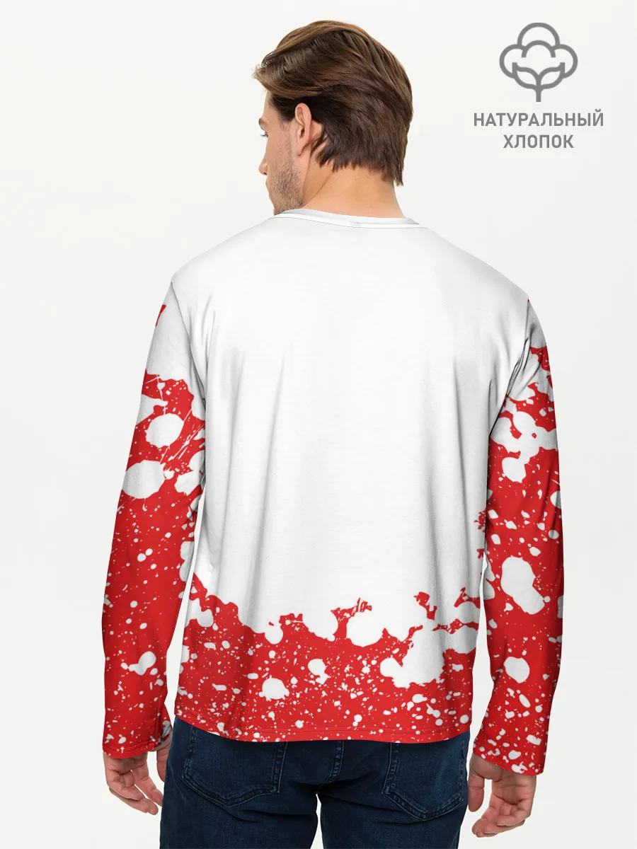 Мужской лонгслив базовый / Бумажный дом | La Casa de Papel