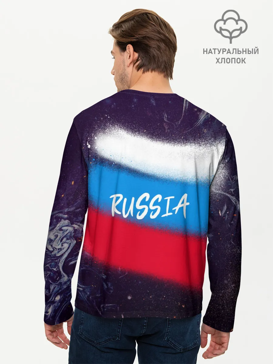 Мужской лонгслив базовый / Russia Bear