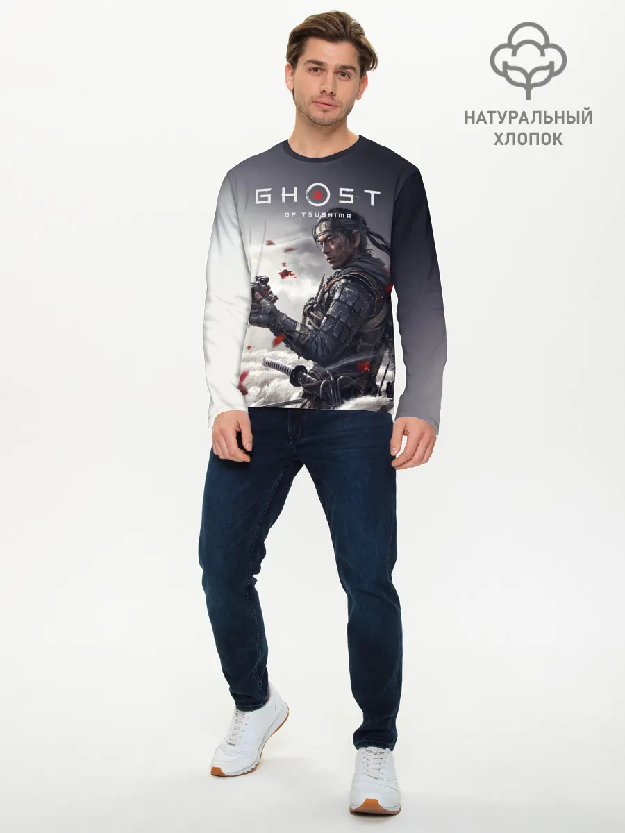 Мужской лонгслив базовый / Ghost of Tsushima