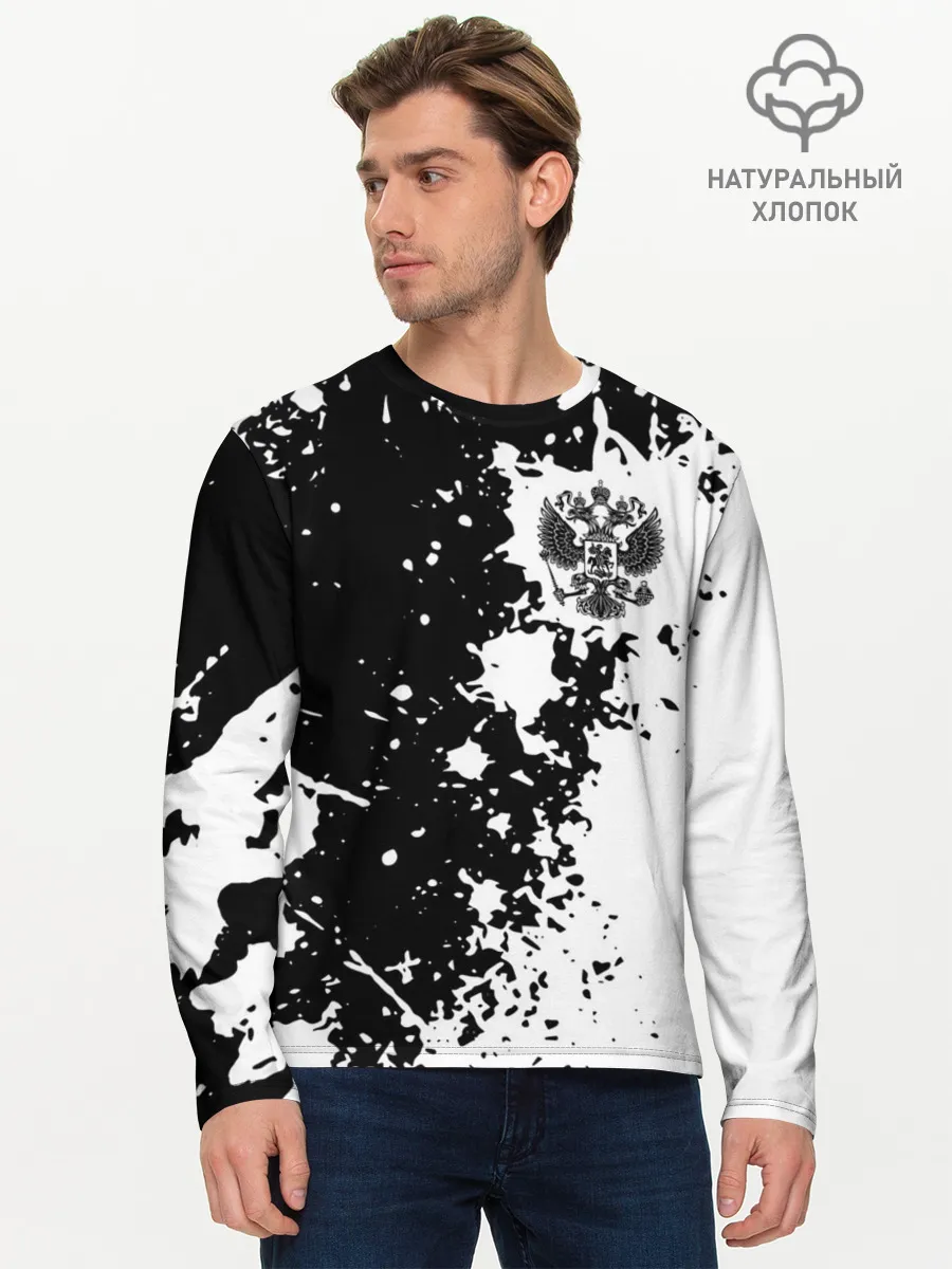 Мужской лонгслив базовый / Россия