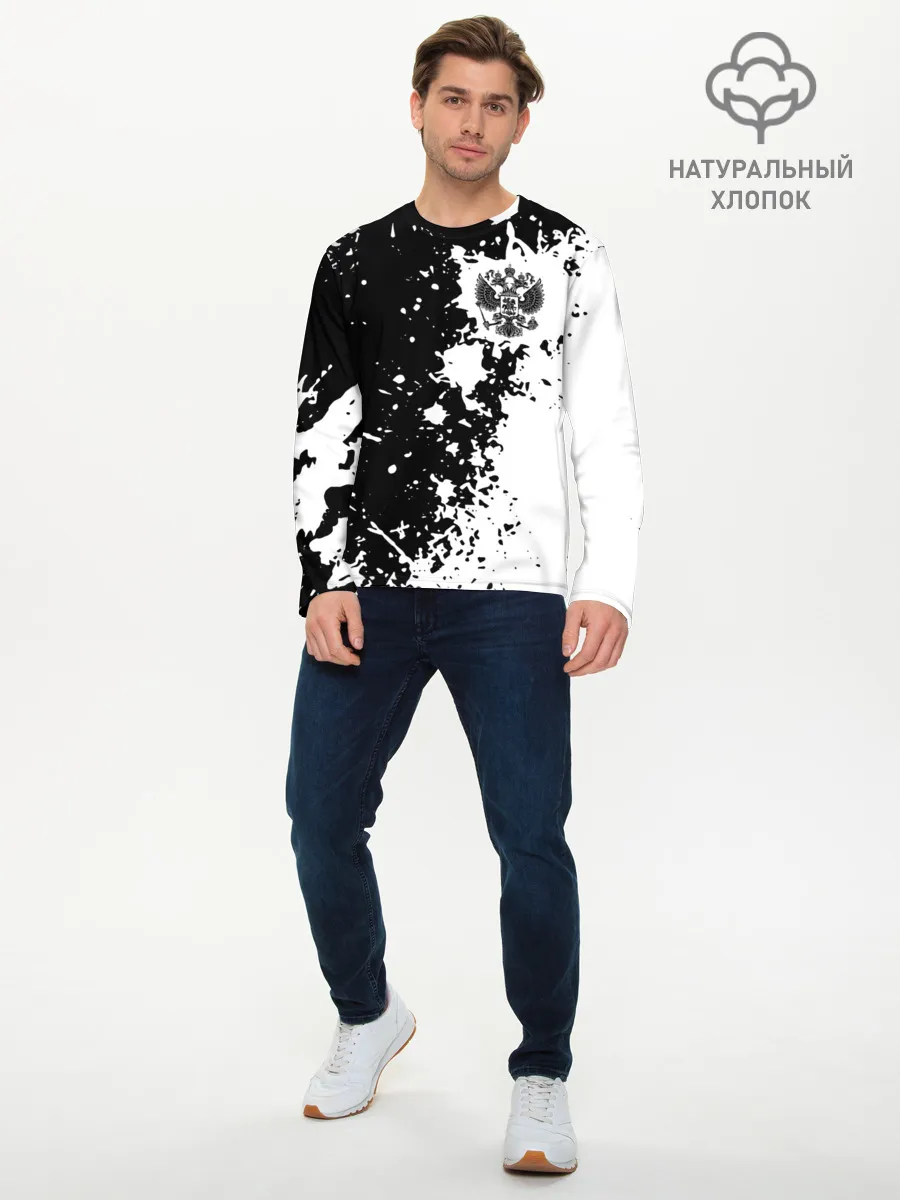 Мужской лонгслив базовый / Россия