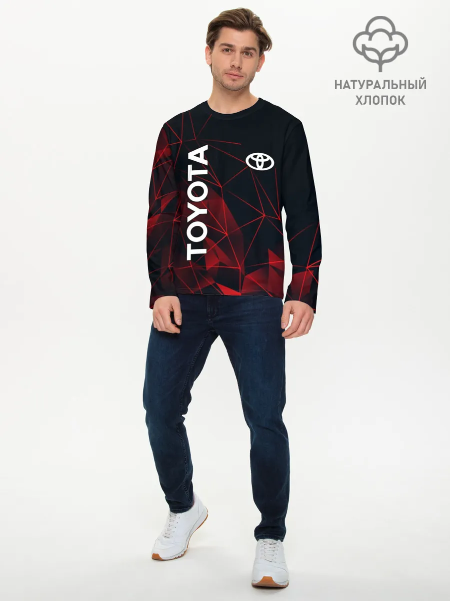 Мужской лонгслив базовый / TOYOTA