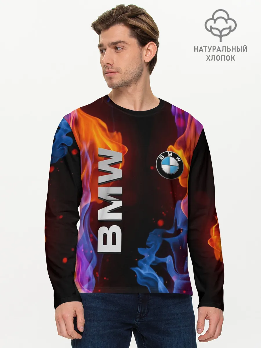 Мужской лонгслив базовый / BMW