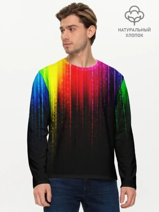 Мужской лонгслив базовый / КРАСКИ ГРАДИЕНТ