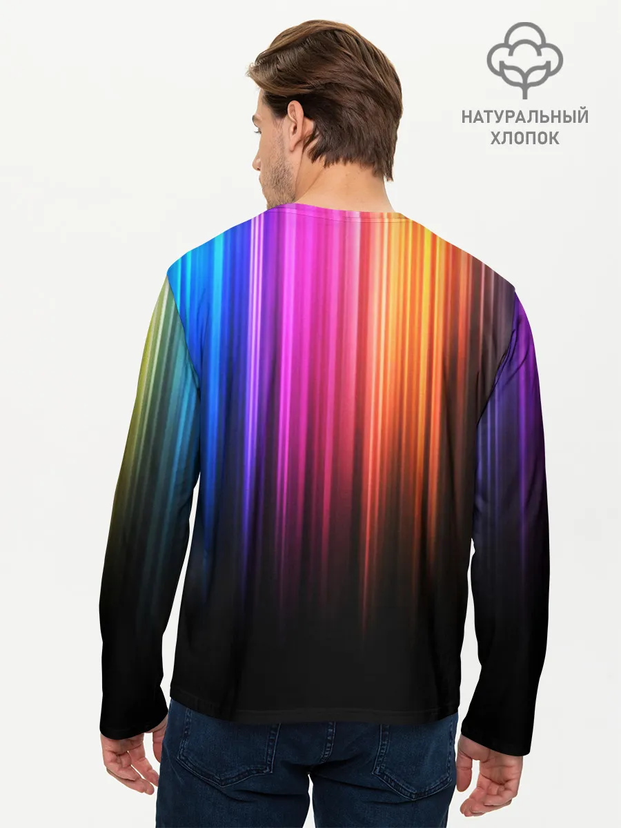 Мужской лонгслив базовый / НЕОНОВЫЙ ЦВЕТ