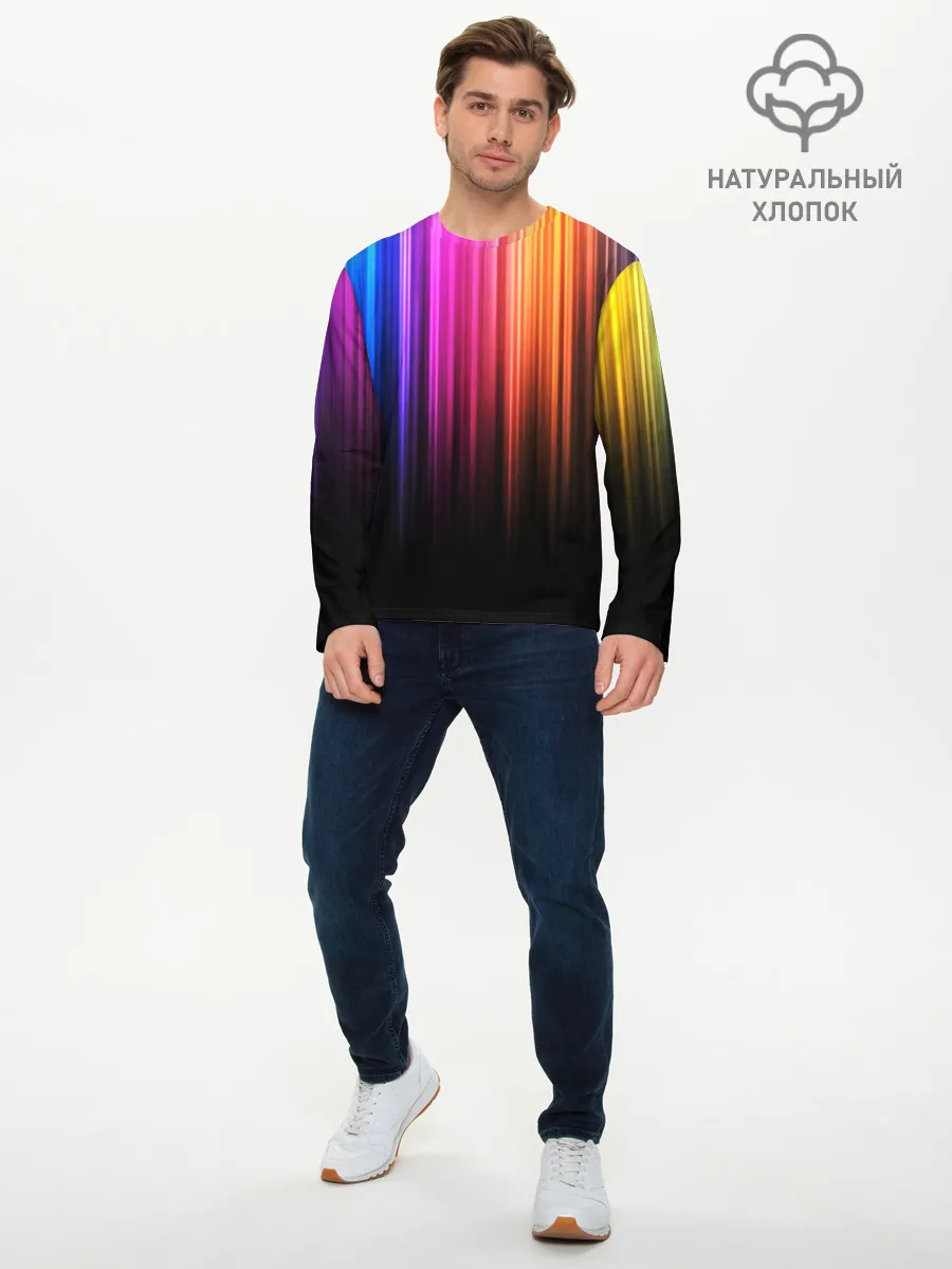 Мужской лонгслив базовый / НЕОНОВЫЙ ЦВЕТ