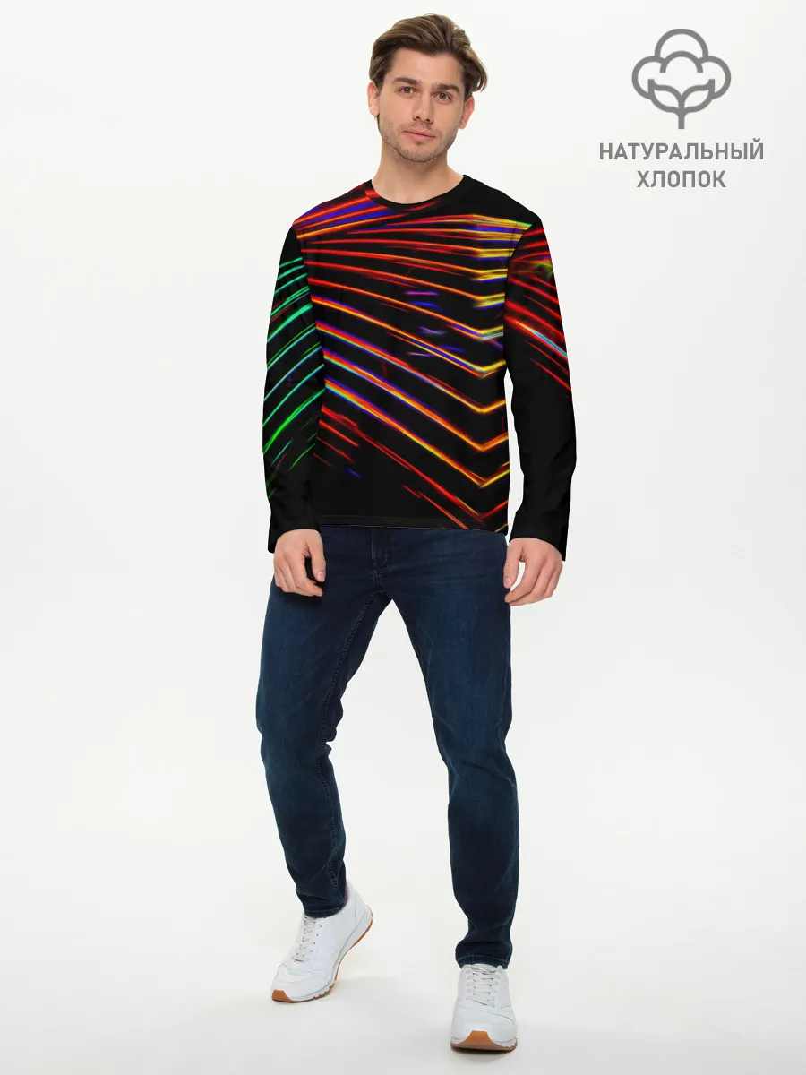 Мужской лонгслив базовый / STRIPES COLOR