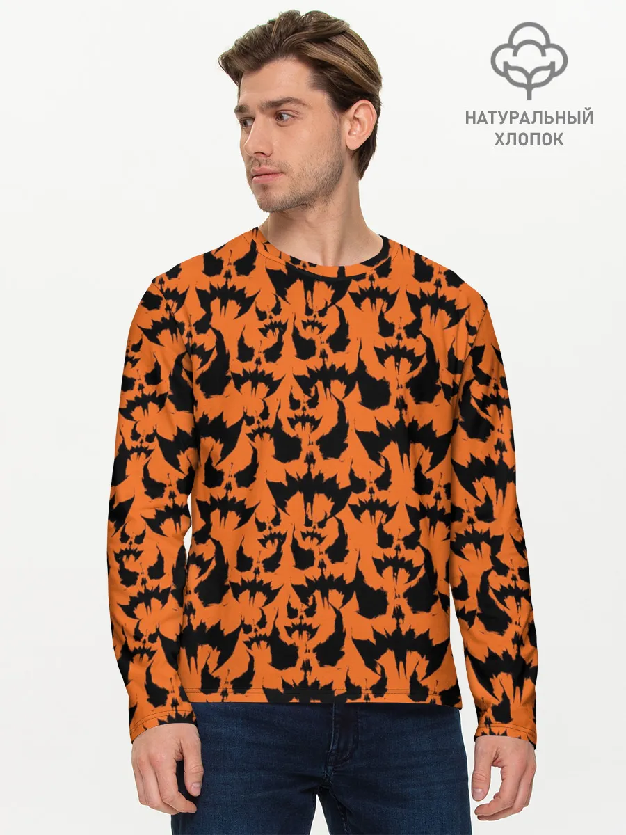 Мужской лонгслив базовый / Scarecrow pattern