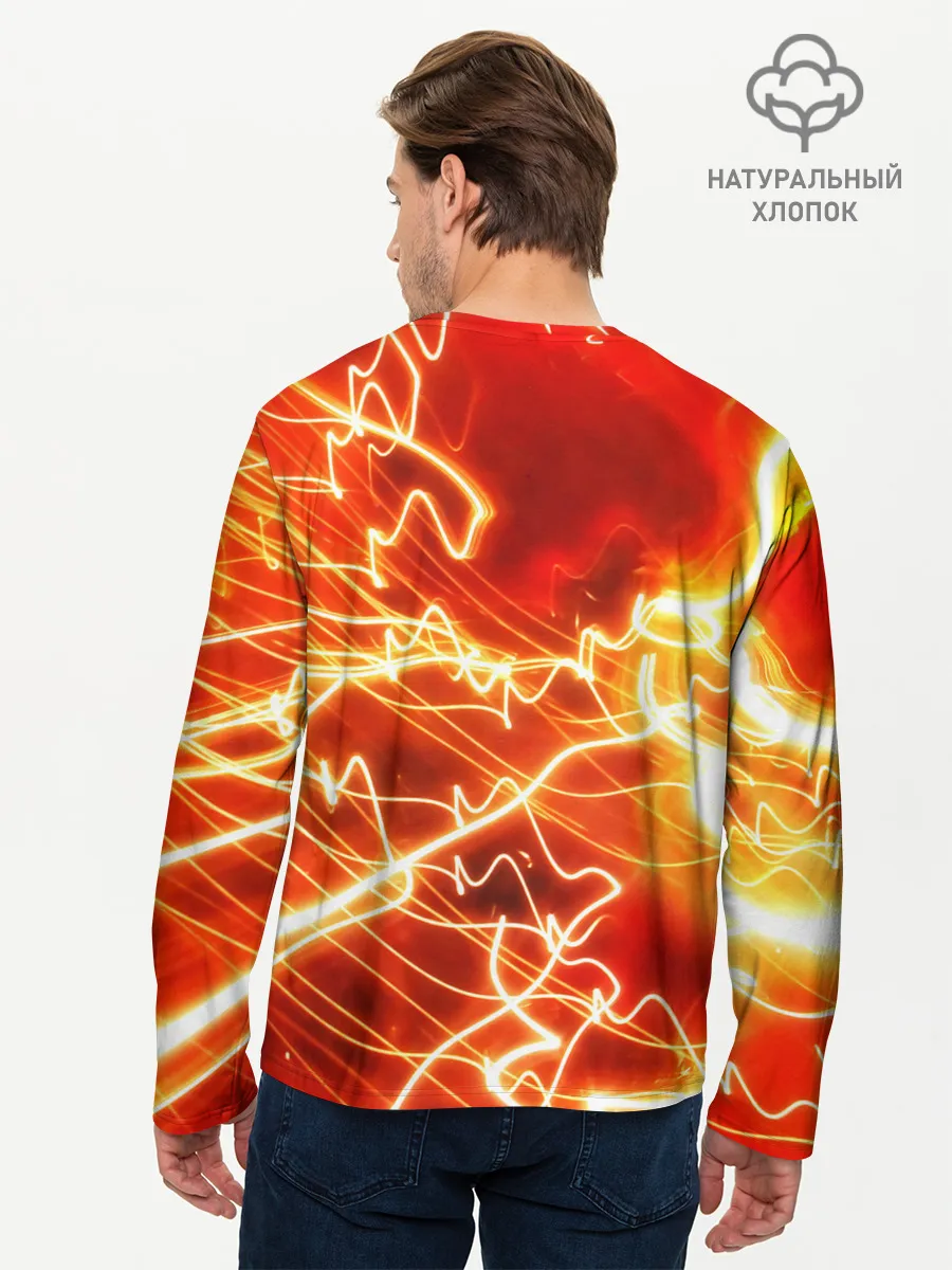 Мужской лонгслив базовый / ОГНЕННАЯ МОЛНИЯ