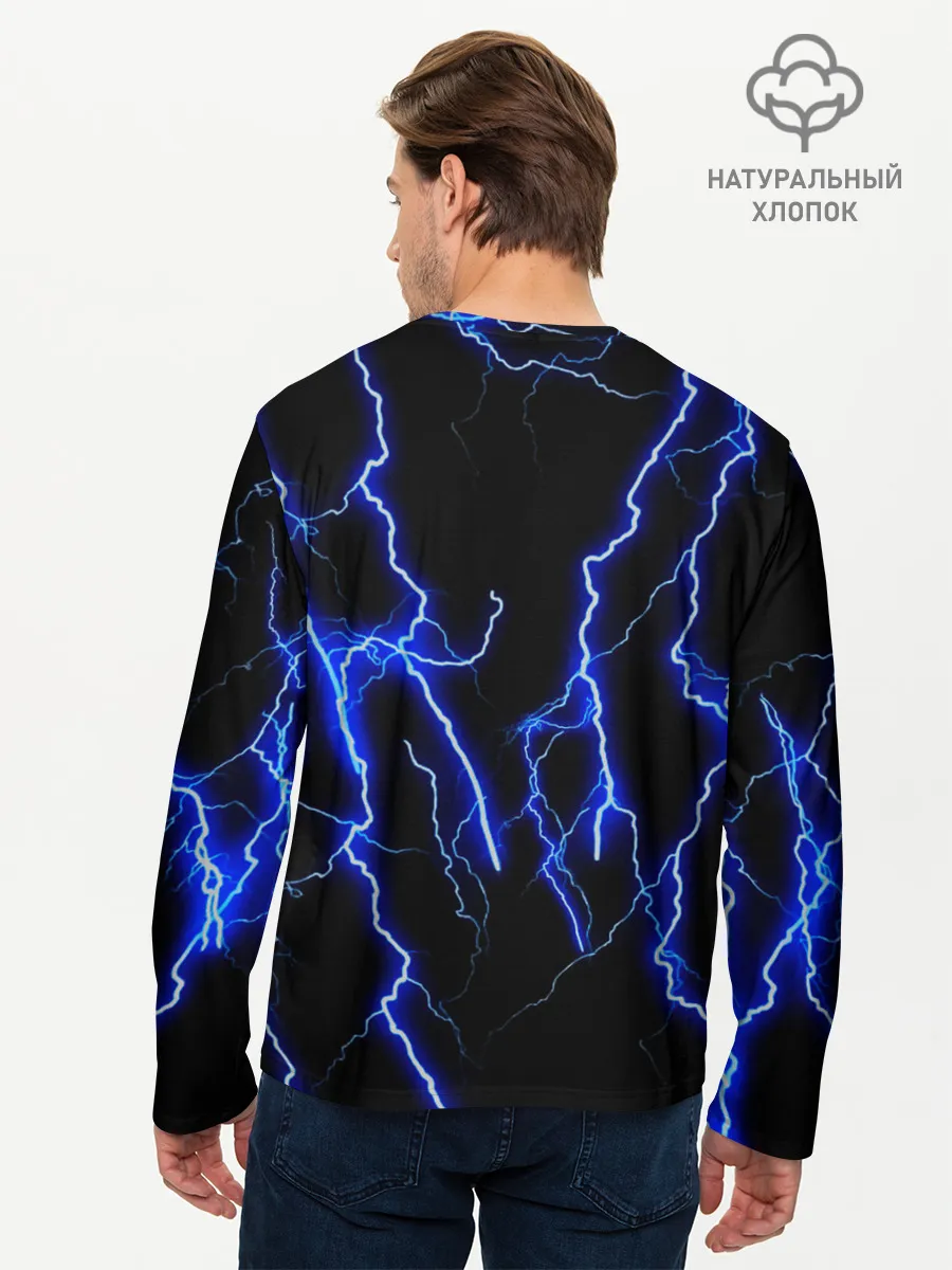 Мужской лонгслив базовый / МОЛНИИ