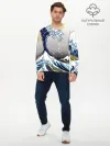 Мужской лонгслив базовый / The great wave off kanagawa