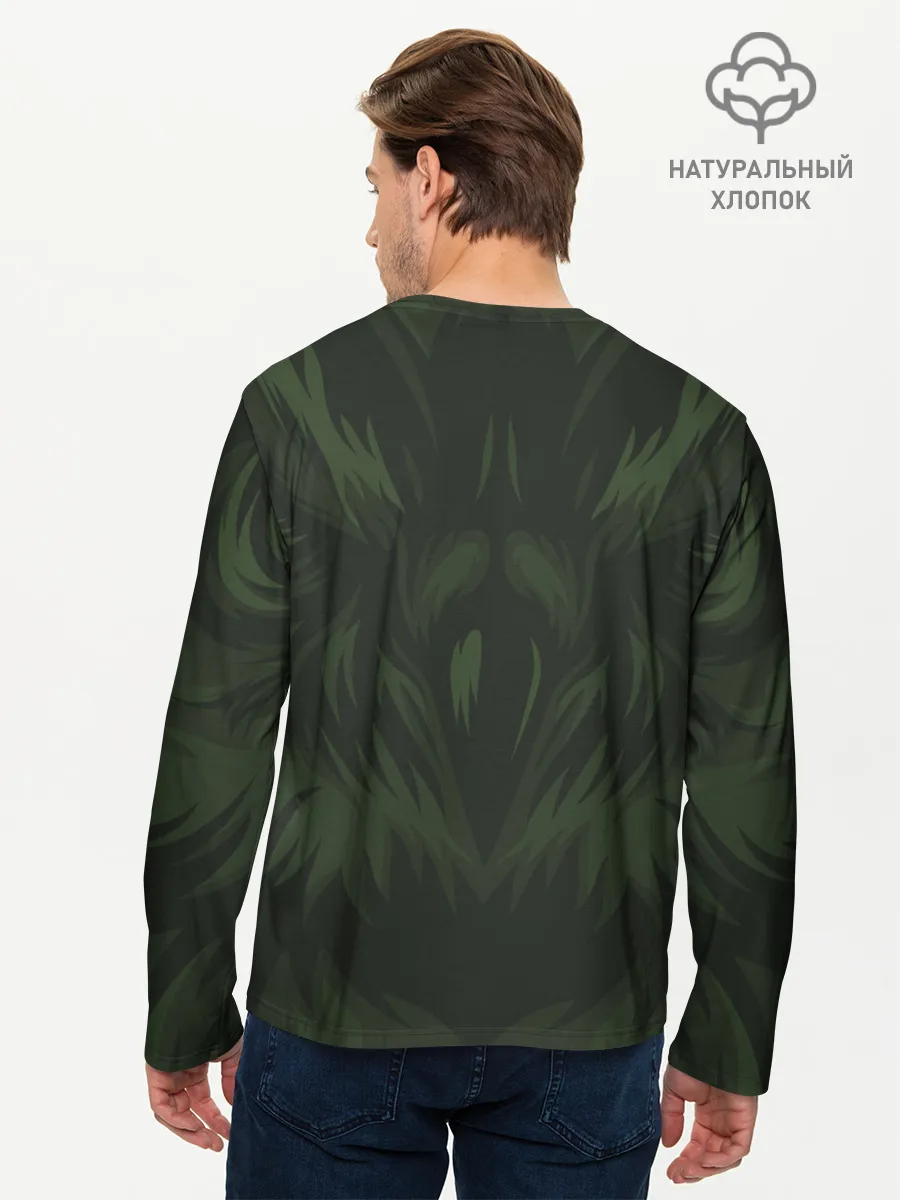 Мужской лонгслив базовый / Хищная сова