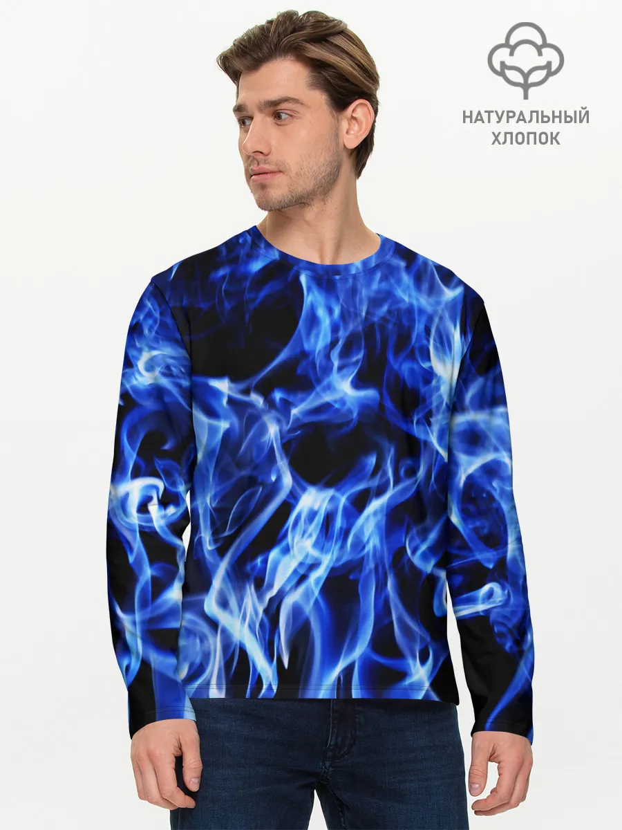 Мужской лонгслив базовый / ДЫМ