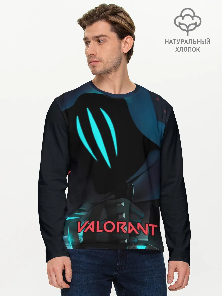 Мужской лонгслив базовый / VALORANT OMEN