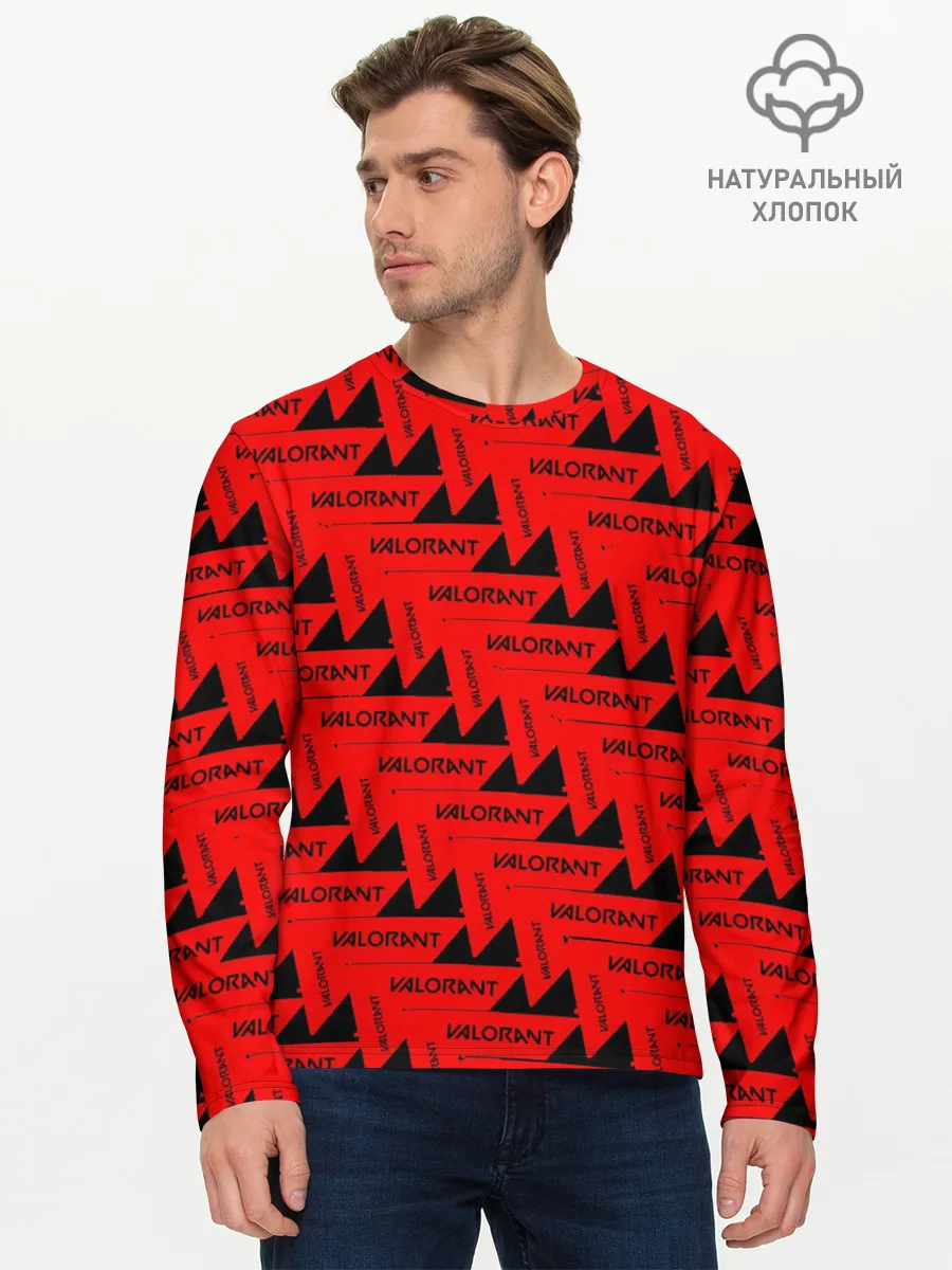 Мужской лонгслив базовый / Valorant