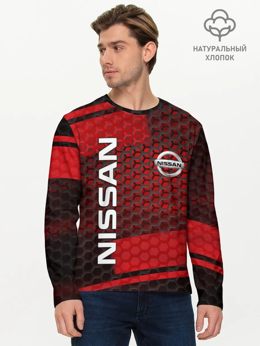 Мужской лонгслив базовый / NISSAN