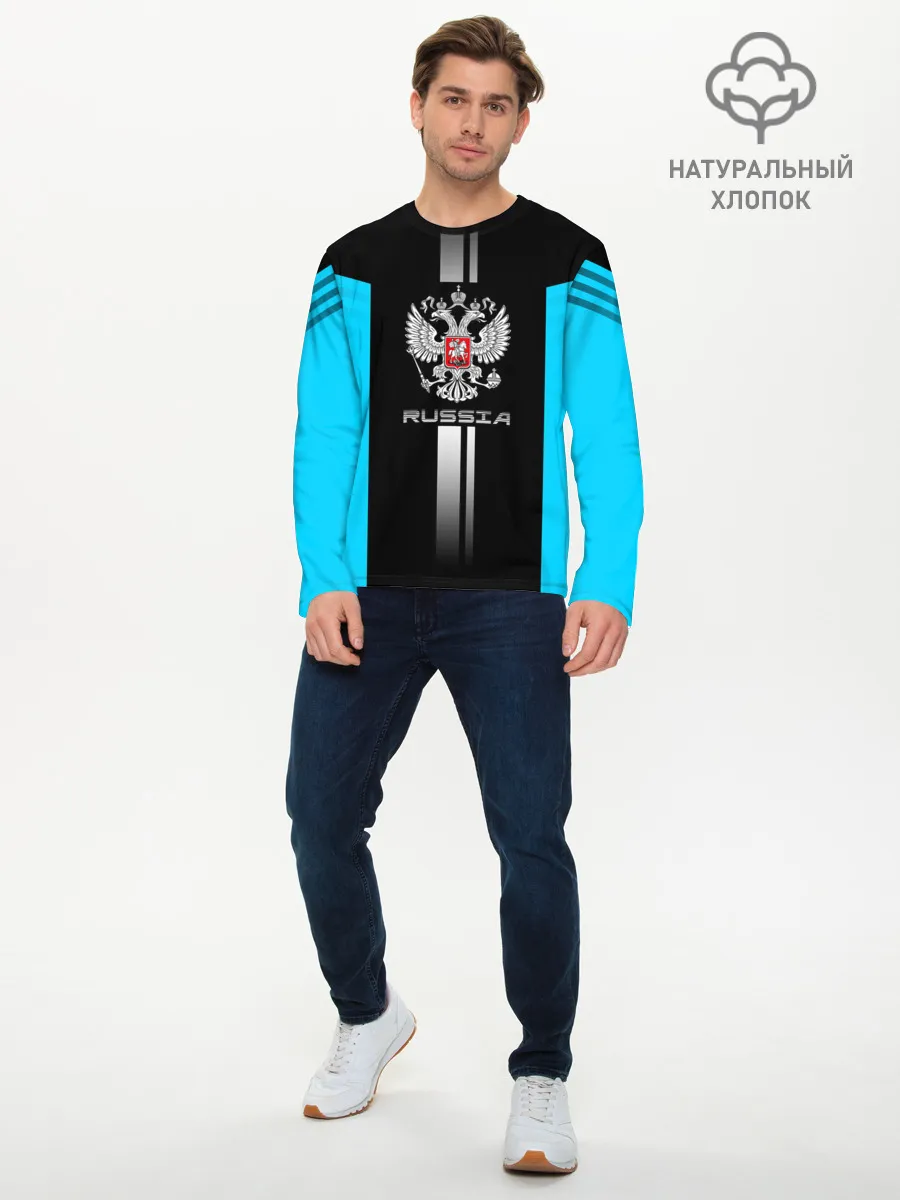 Мужской лонгслив базовый / Russia