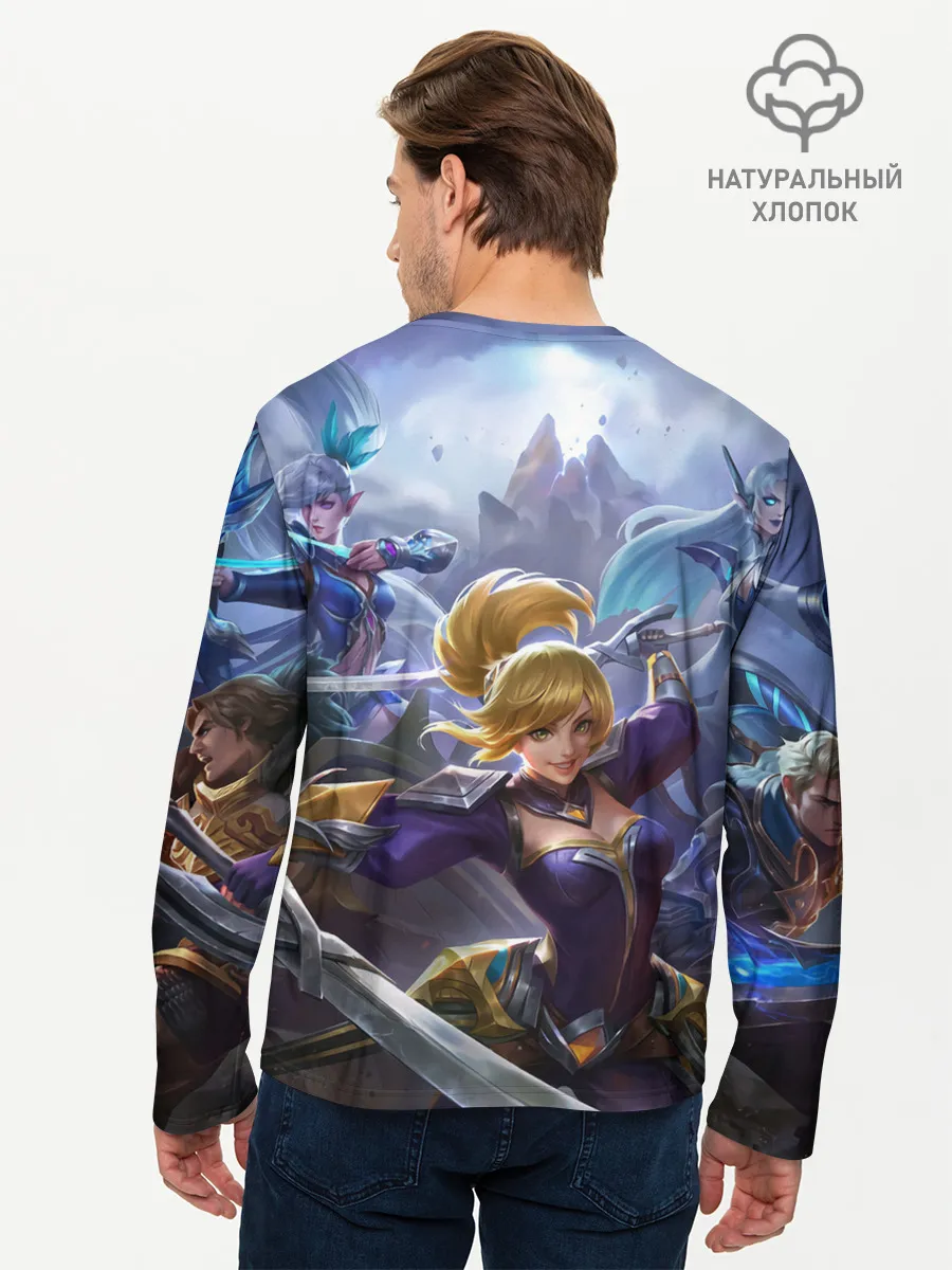 Мужской лонгслив базовый / mobile legends