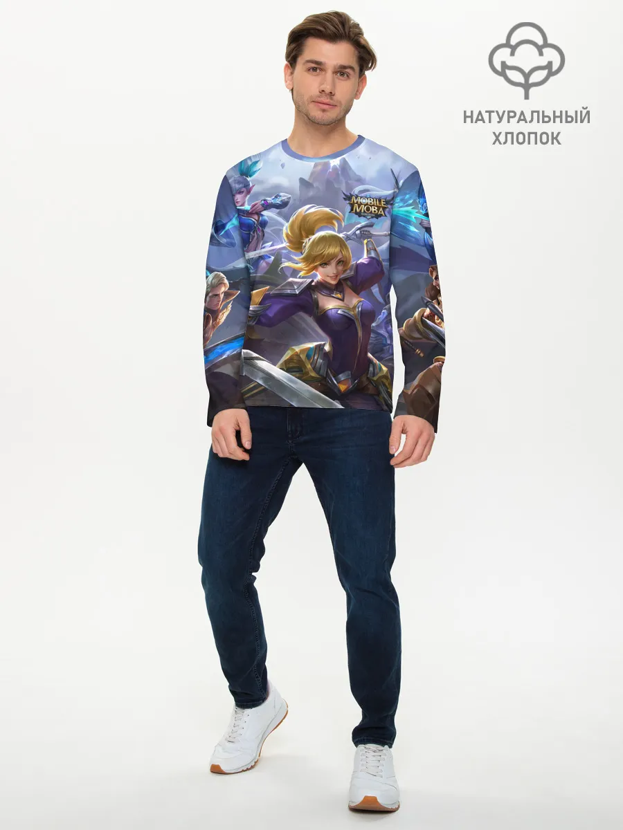 Мужской лонгслив базовый / mobile legends