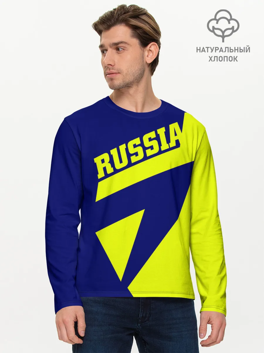 Мужской лонгслив базовый / Russia