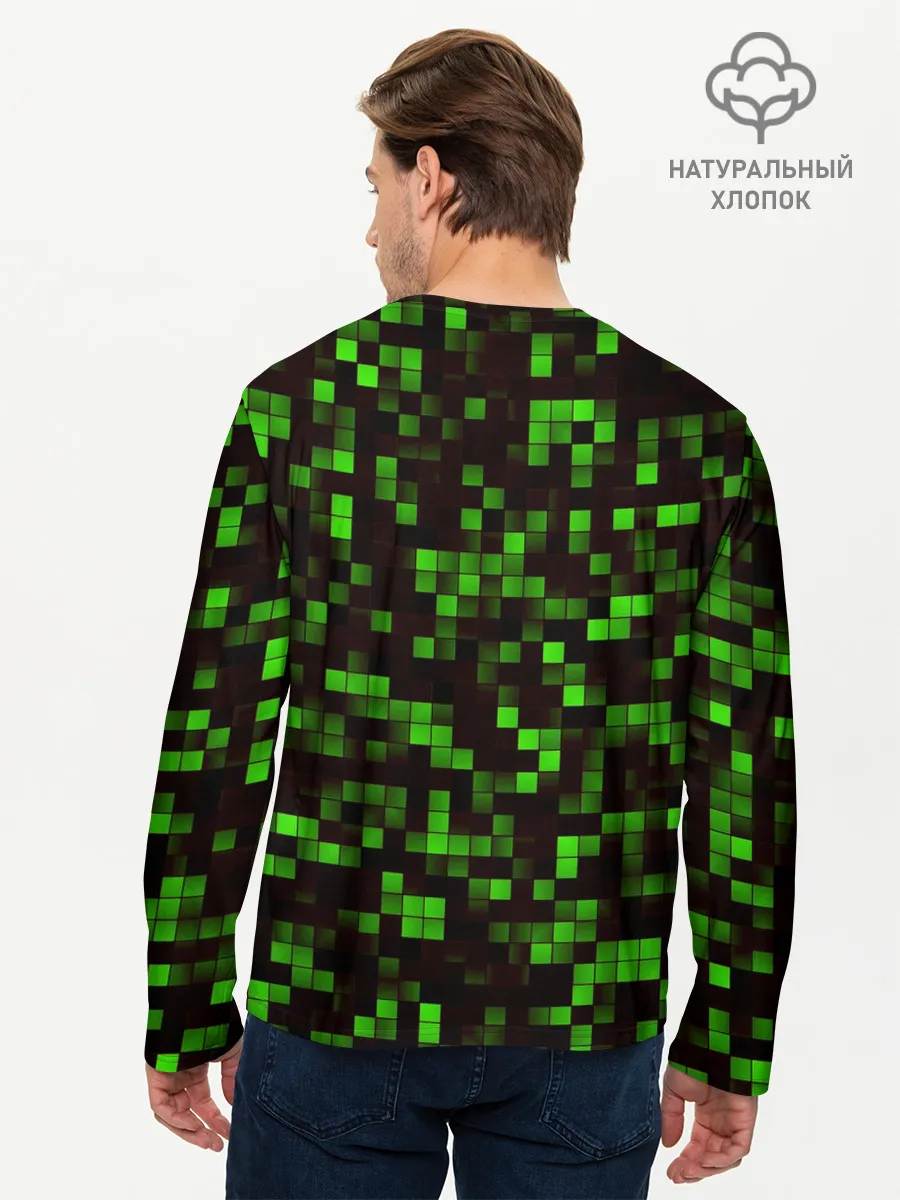 Мужской лонгслив базовый / MINECRAFT CREEPER