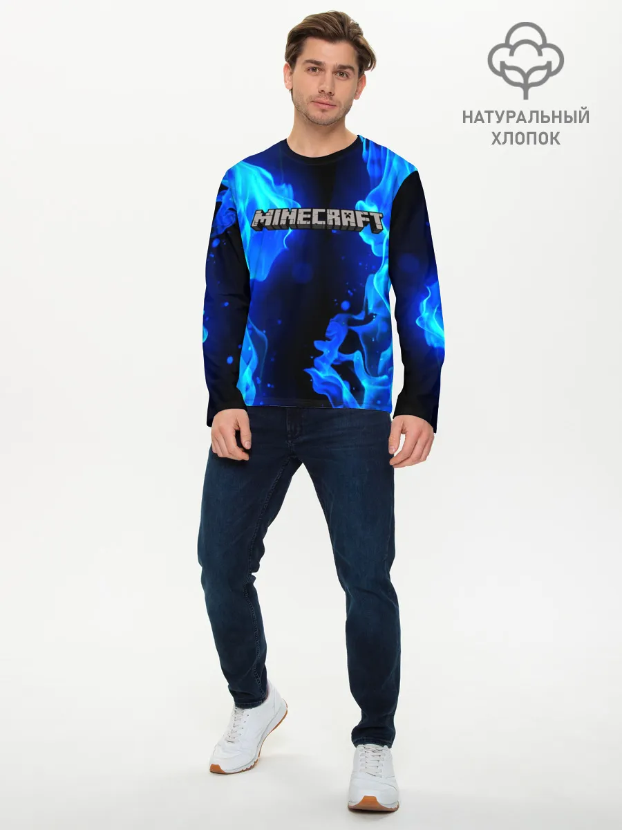 Мужской лонгслив базовый / MINECRAFT