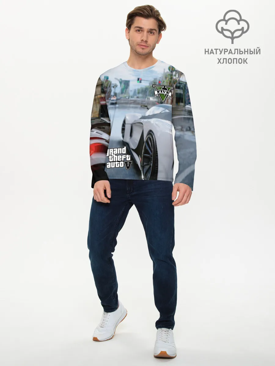 Мужской лонгслив базовый / Gta V