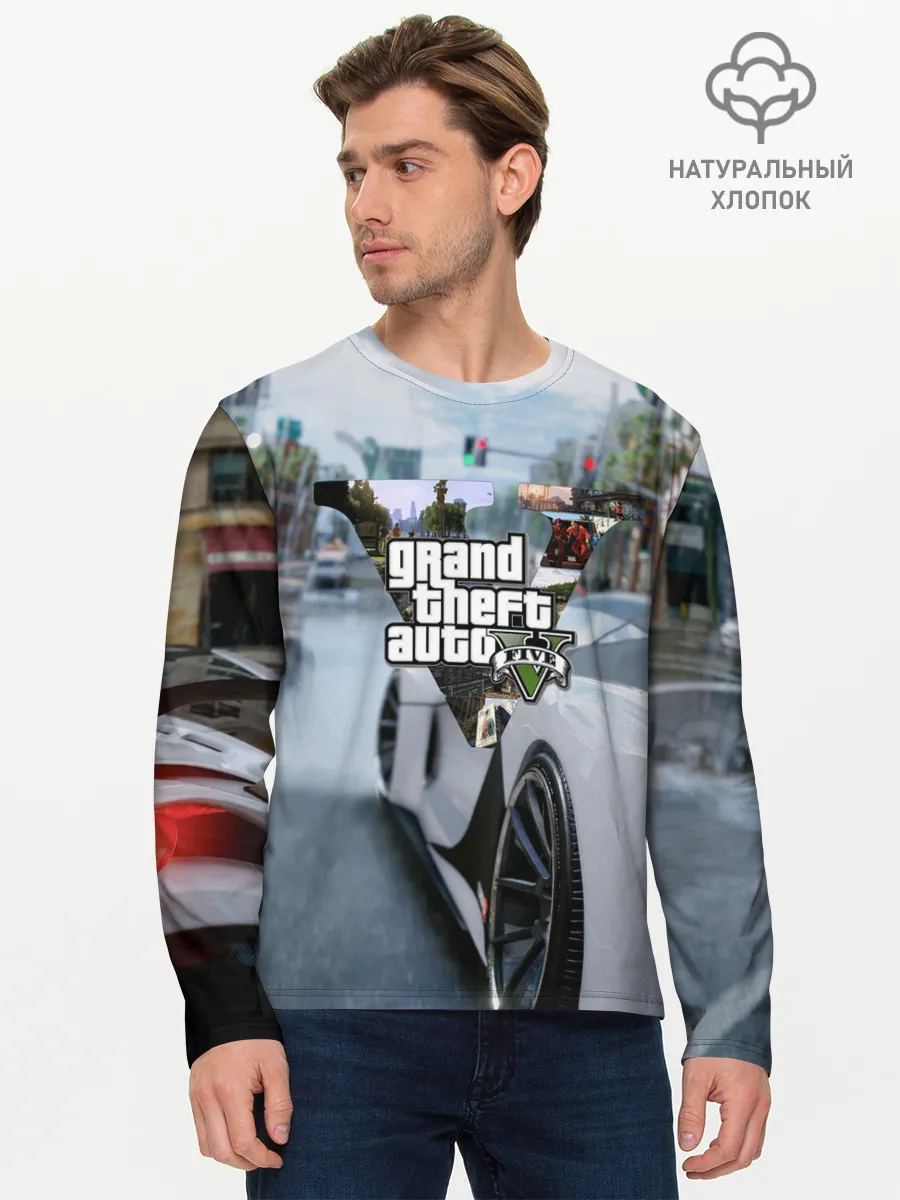 Мужской лонгслив базовый / GTA