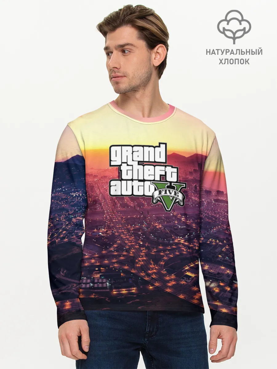 Мужской лонгслив базовый / Gta V Five