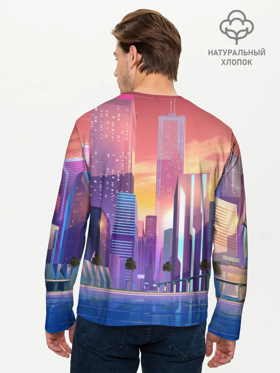 Мужской лонгслив базовый / Vice city