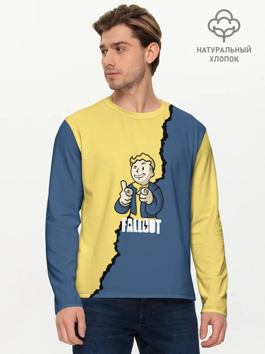 Мужской лонгслив базовый / Fallout logo boy