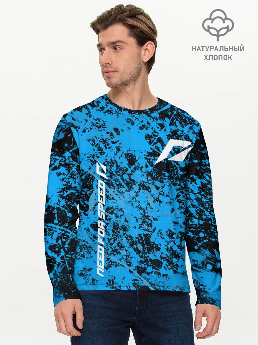 Мужской лонгслив базовый / Need for speed Shift