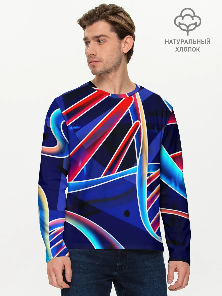 Мужской лонгслив базовый / ДНК