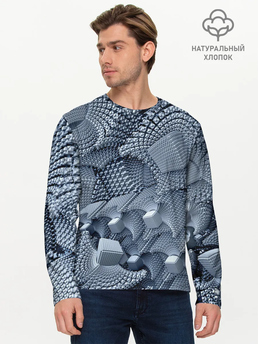 Мужской лонгслив базовый / GREY