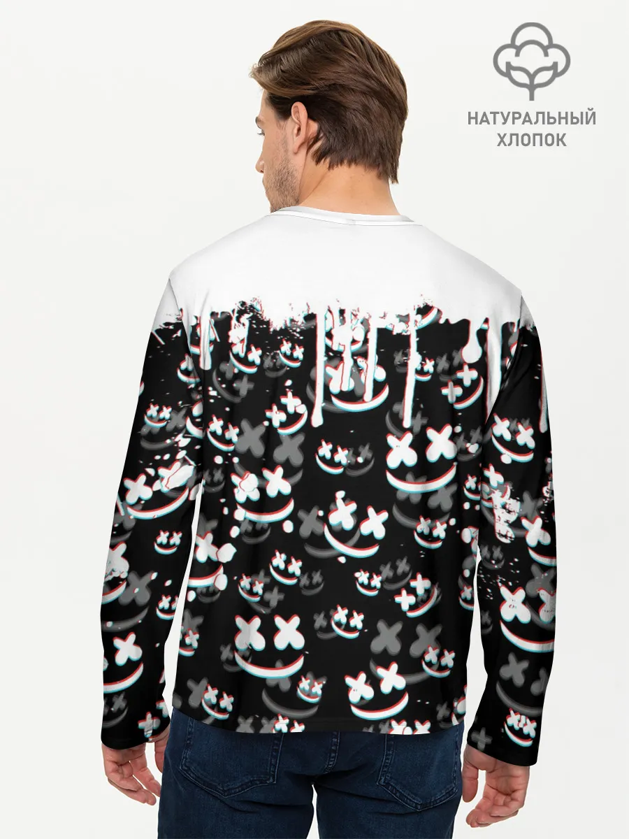 Мужской лонгслив базовый / MARSHMELLO GLITCH
