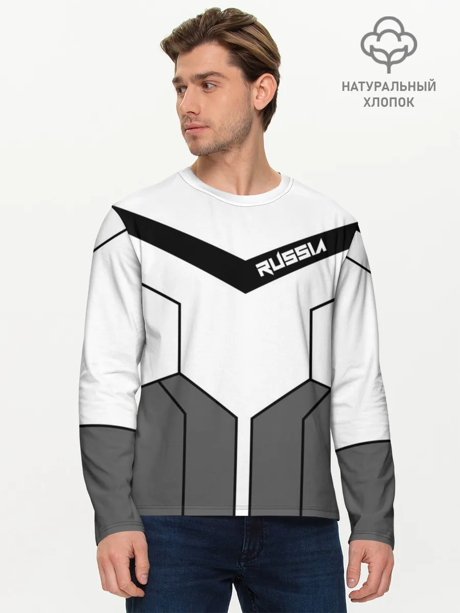 Мужской лонгслив базовый / Russia