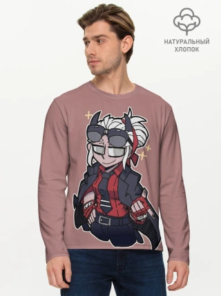 Мужской лонгслив базовый / Helltaker.