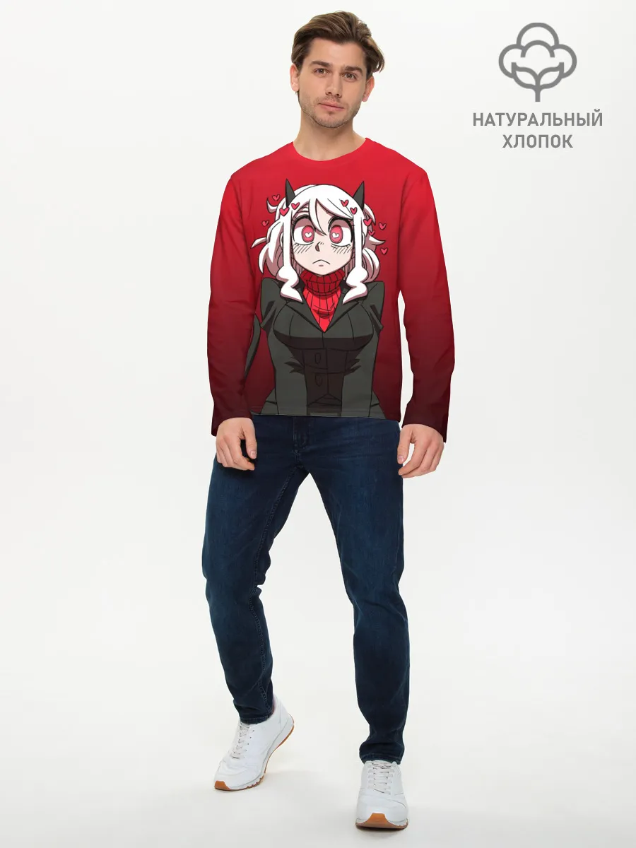 Мужской лонгслив базовый / HELLTAKER MODEUS