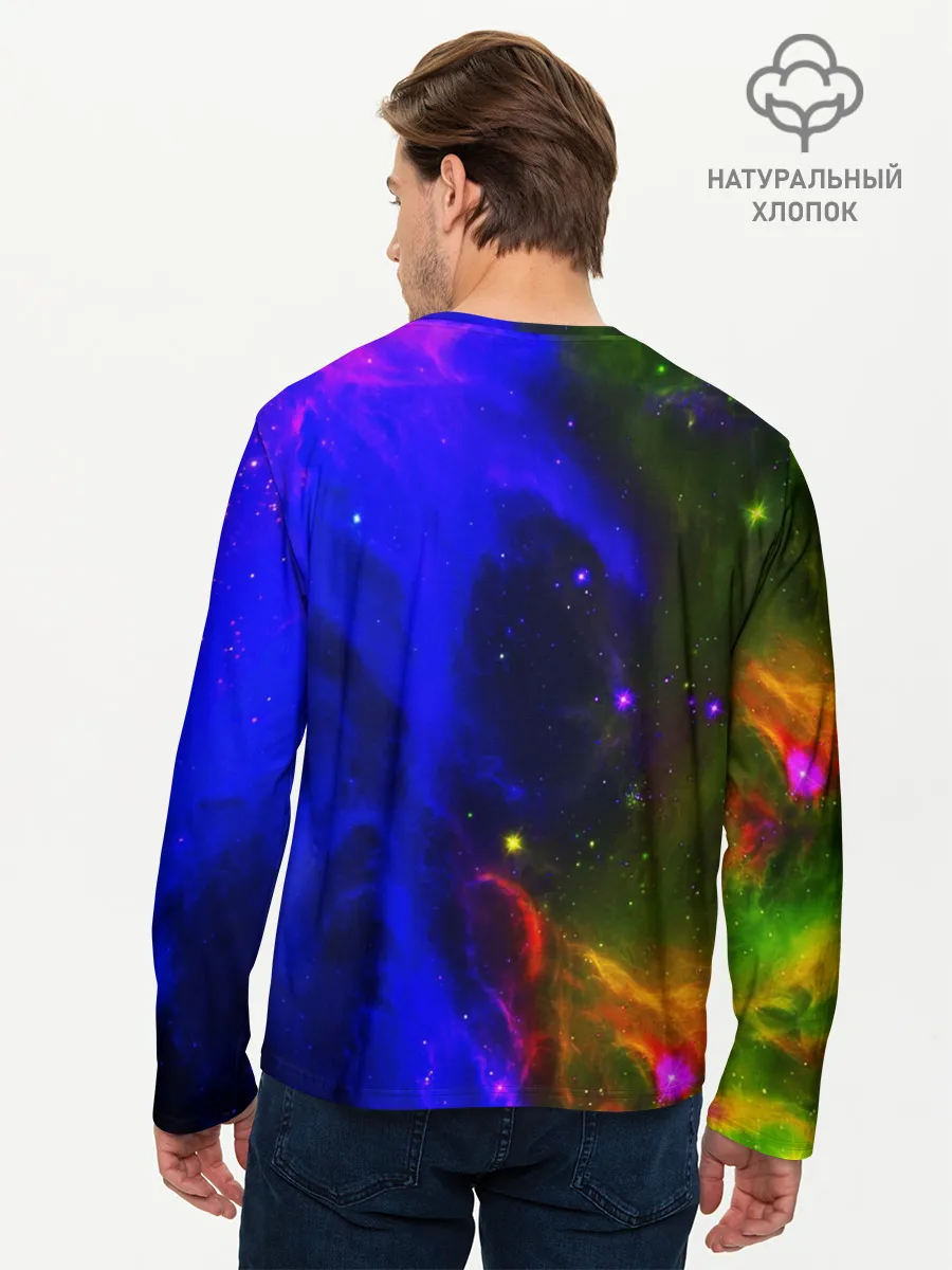 Мужской лонгслив базовый / Cosmo Wolf