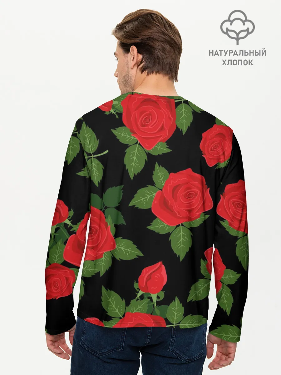 Мужской лонгслив базовый / Мачо Котик | Ковбой