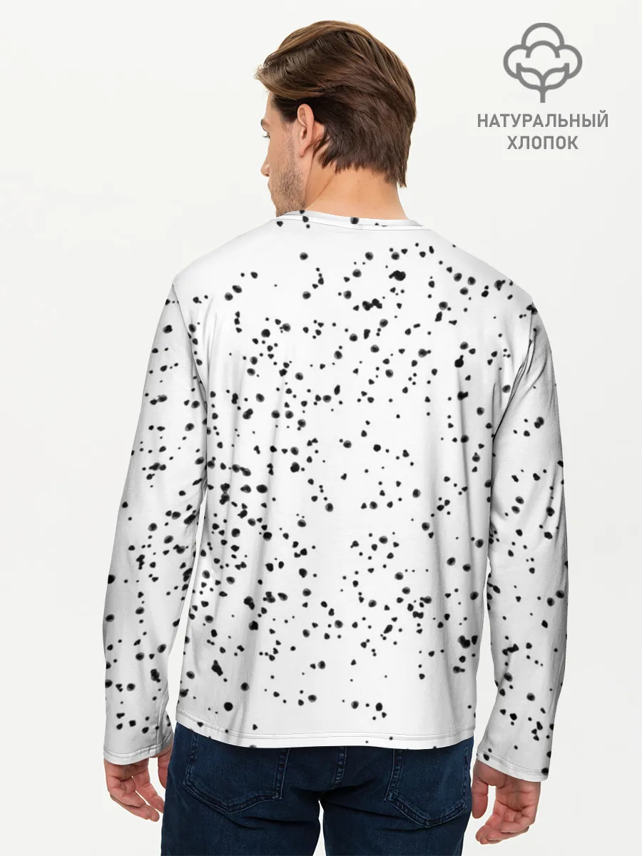 Мужской лонгслив базовый / Точки