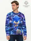 Мужской лонгслив базовый / Sonic | Соник
