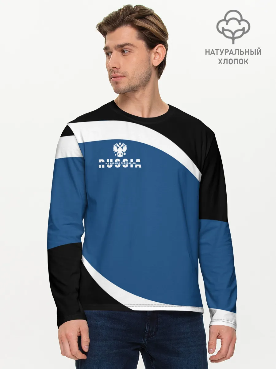 Мужской лонгслив базовый / Russia