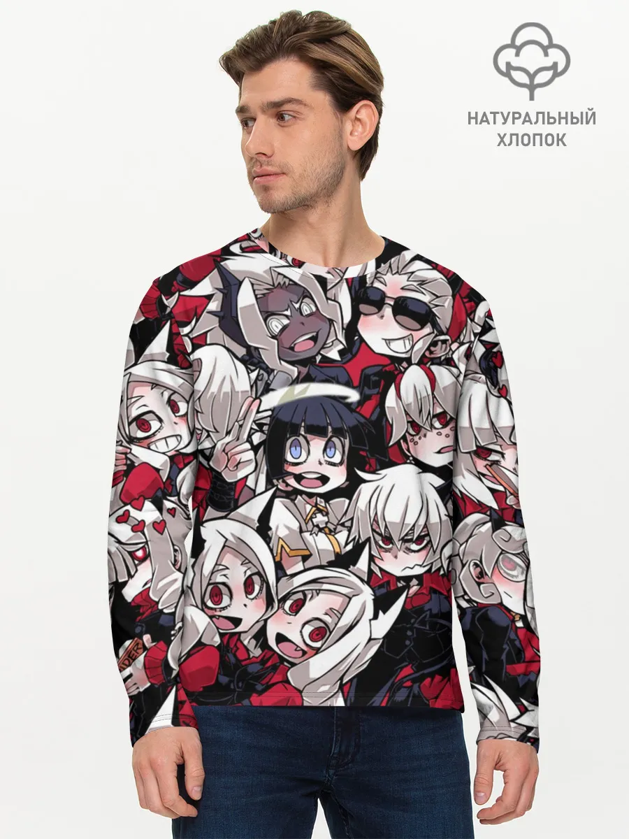 Мужской лонгслив базовый / Helltaker