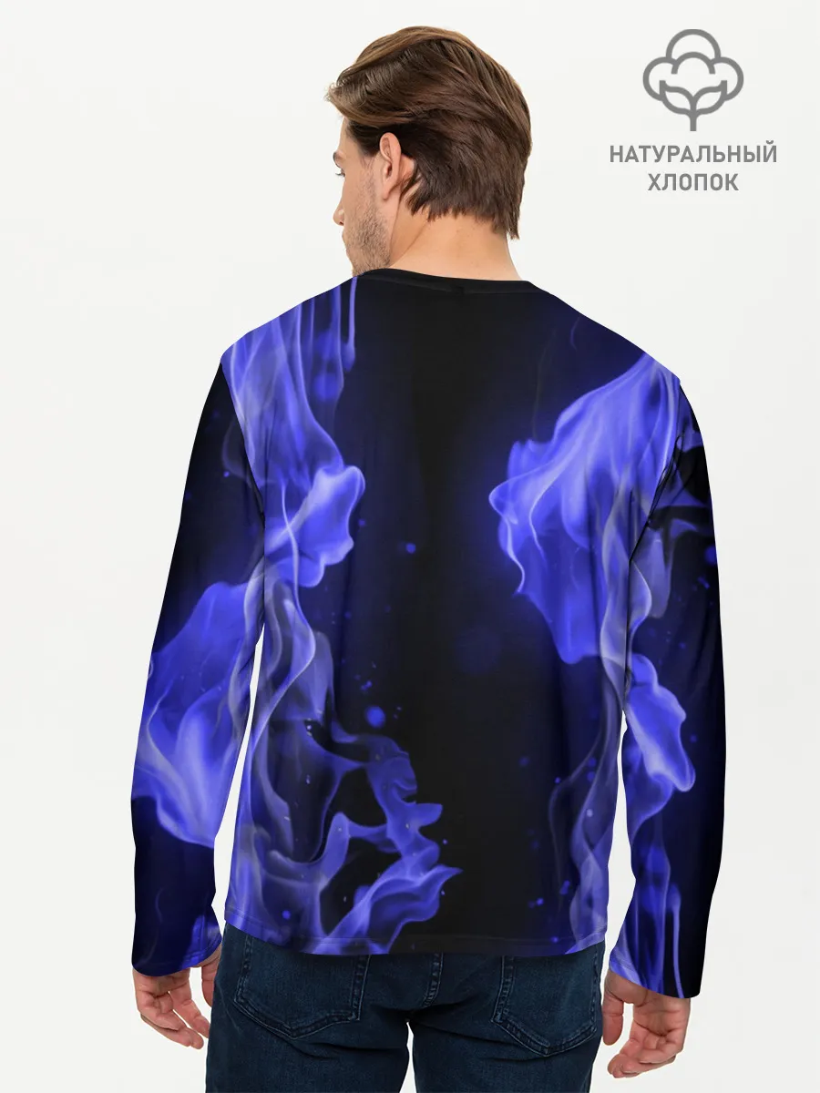 Мужской лонгслив базовый / BMW FIRE