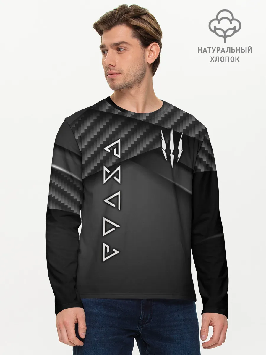 Мужской лонгслив базовый / THE WITCHER | ВЕДЬМАК | ГЕРАЛЬТ