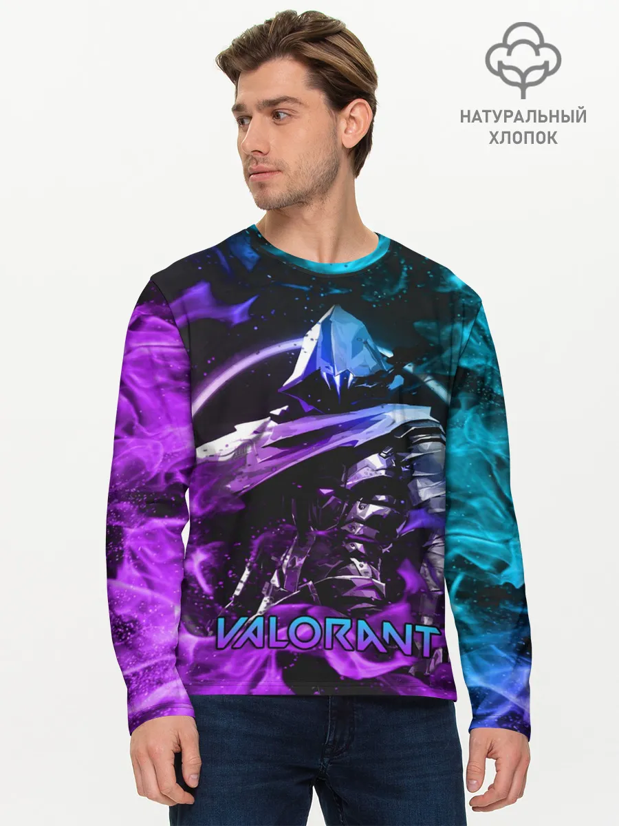 Мужской лонгслив базовый / VALORANT OMEN